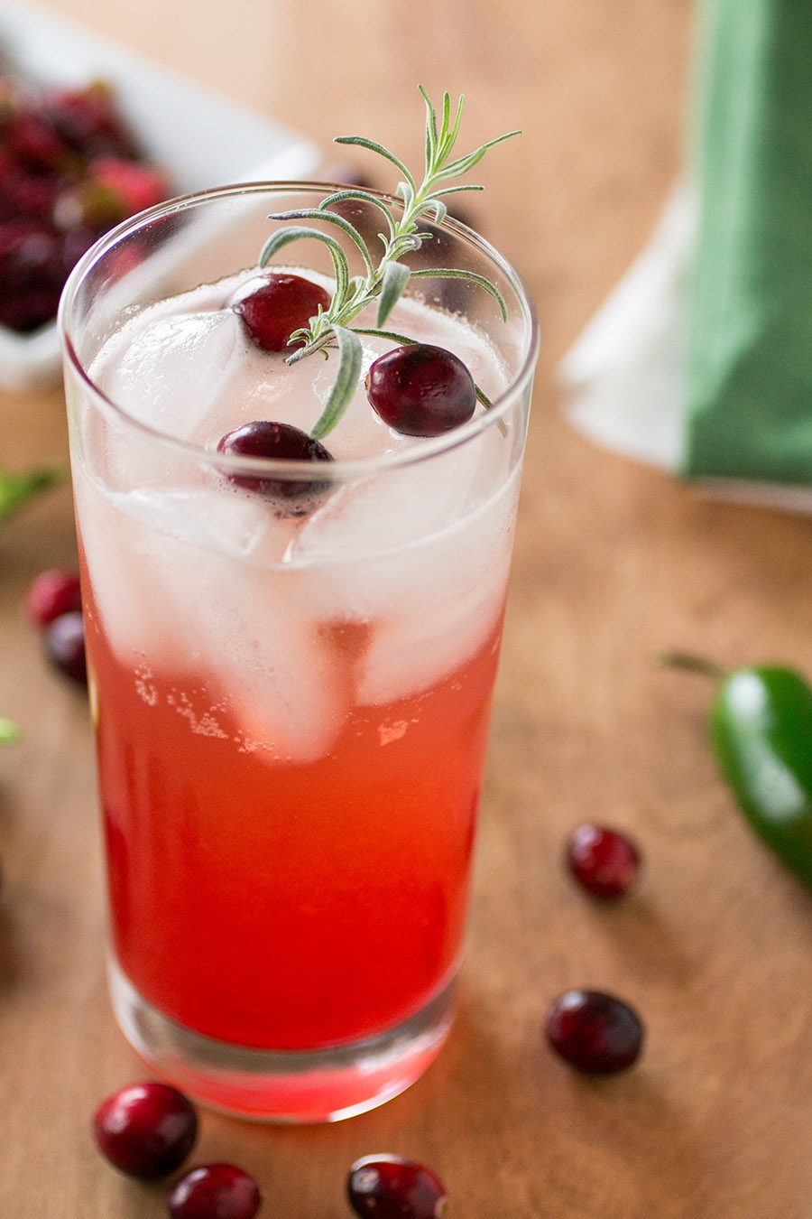 cranberry-rosemary moscow mule