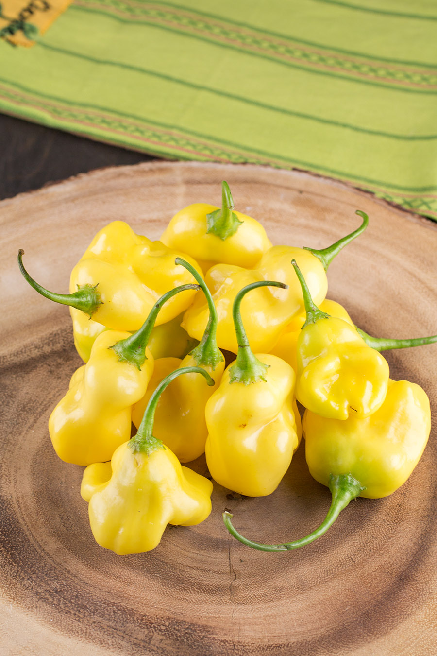 Aji Fantasy Chili Pepper on a plate.