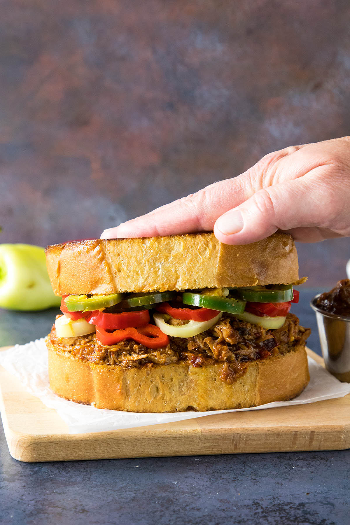 Ancho BBQ Pulled Pork Sandwich on Texas Toast Recipe Chili Pepper Madness Ancho BBQ Pulled Pork Sandwich on Texas Toast Recipe Chili Pepper Madness