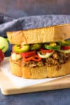 Ancho BBQ Pulled Pork Sandwich on Texas Toast – Recipe