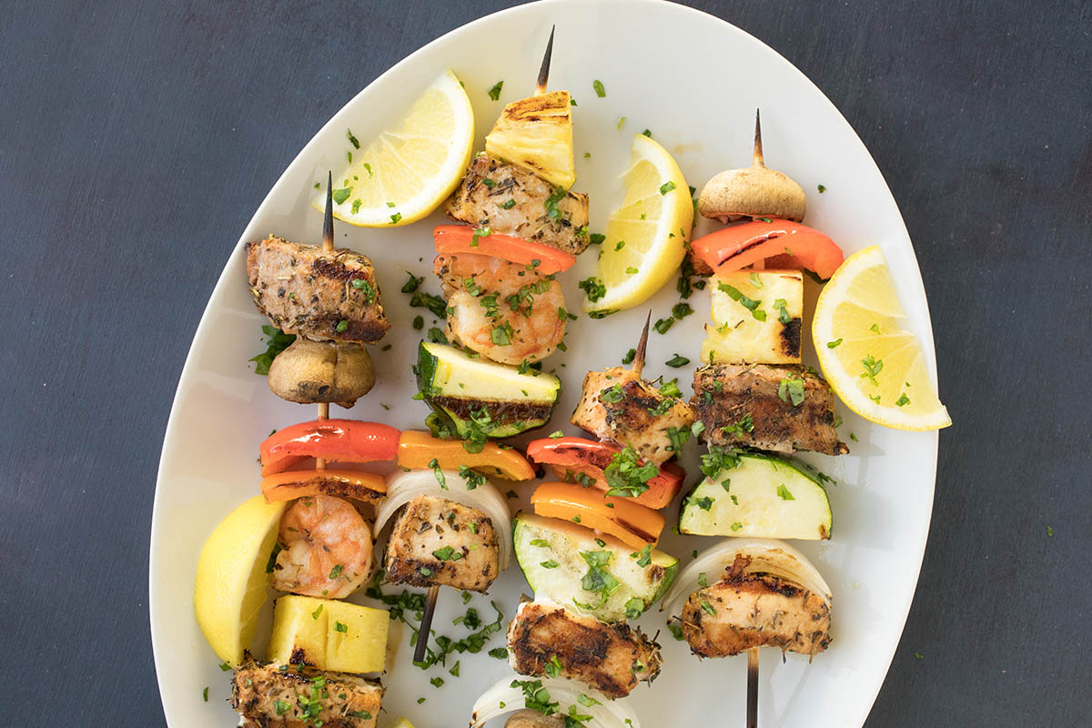 Easy BBQ Skewers ready for the party.