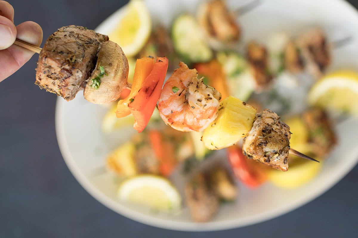 Easy BBQ Skewer Party