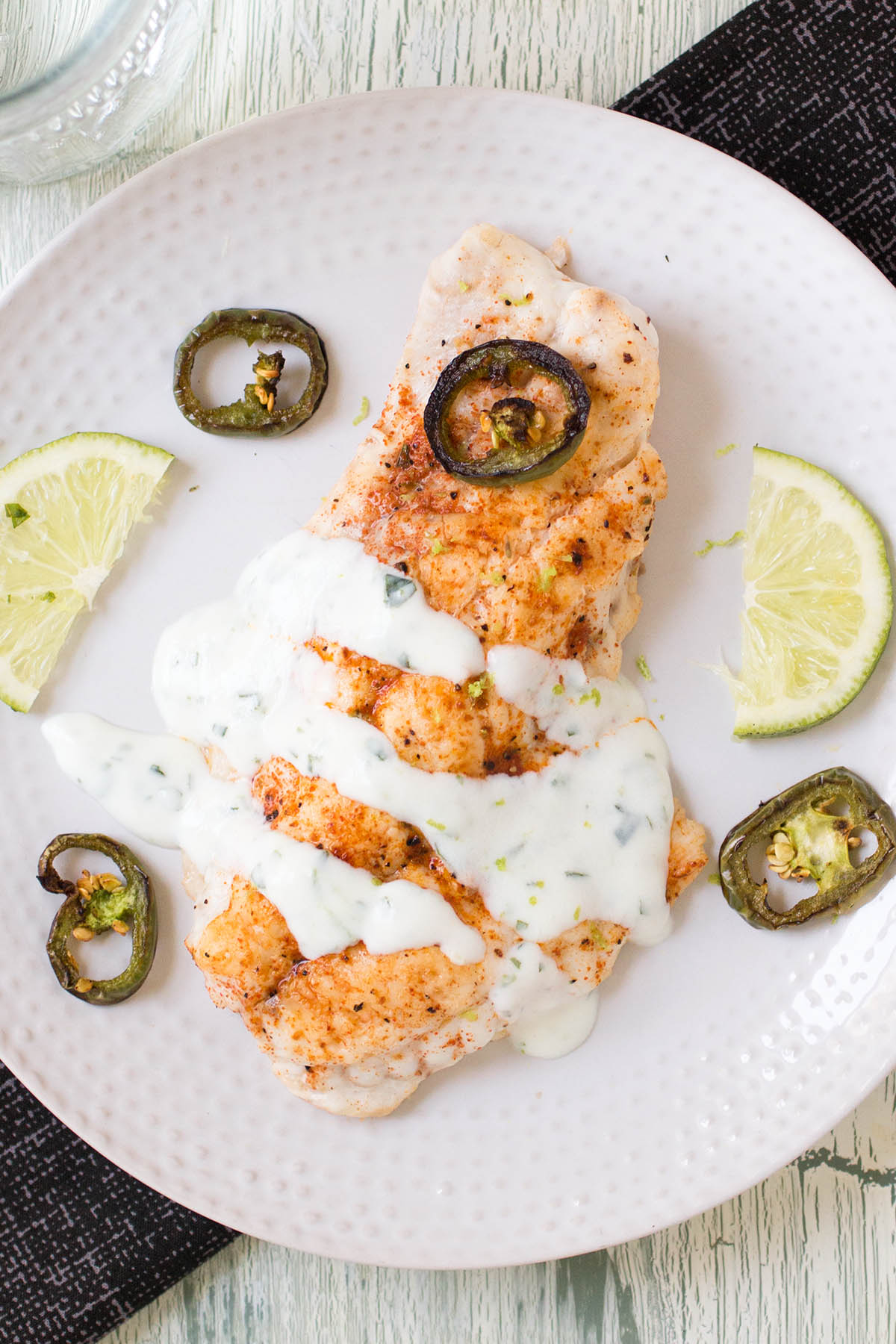 Blackened Sheepshead With Basil Lime