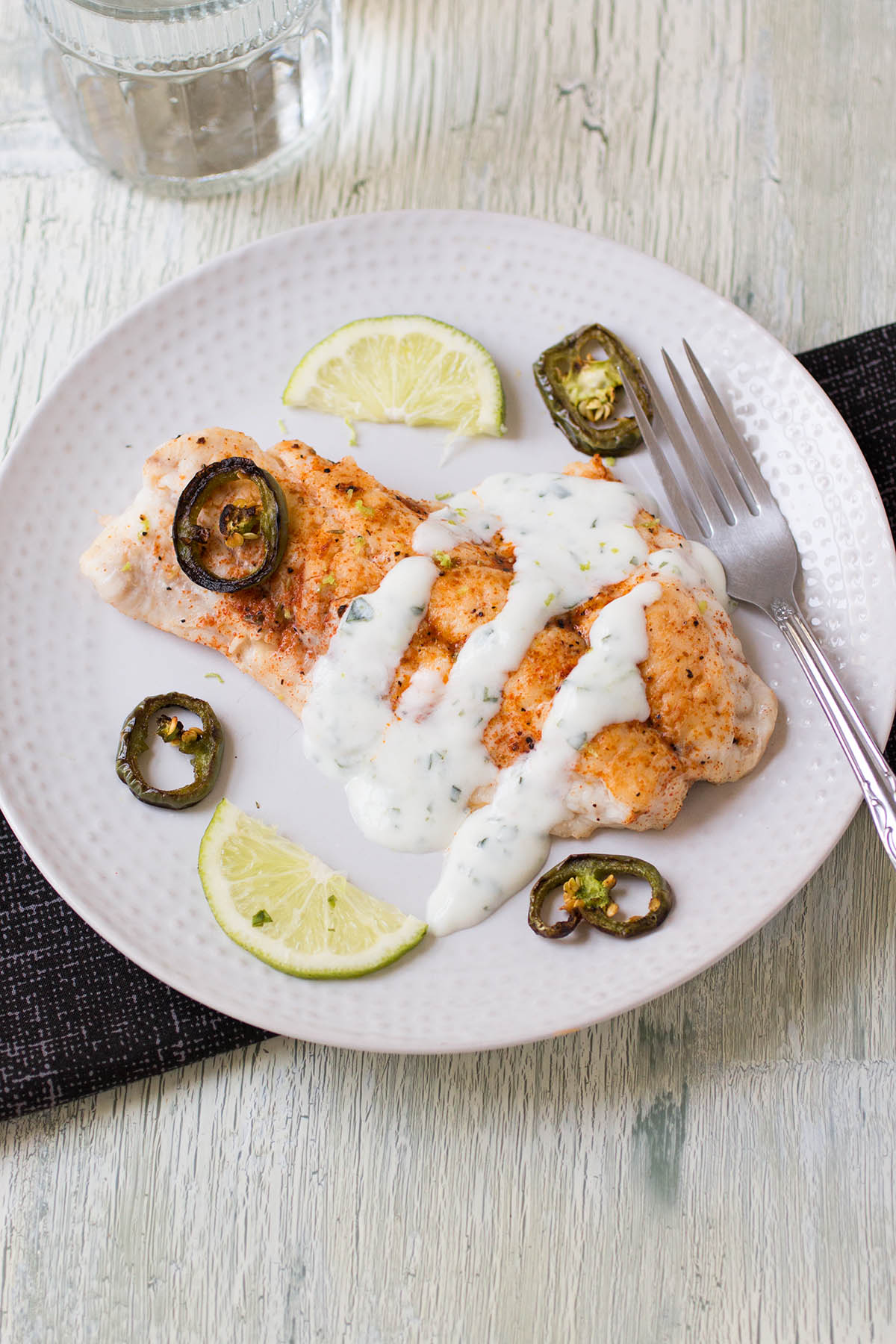 Blackened Sheepshead with Basil-Lime Cream Sauce – Recipe