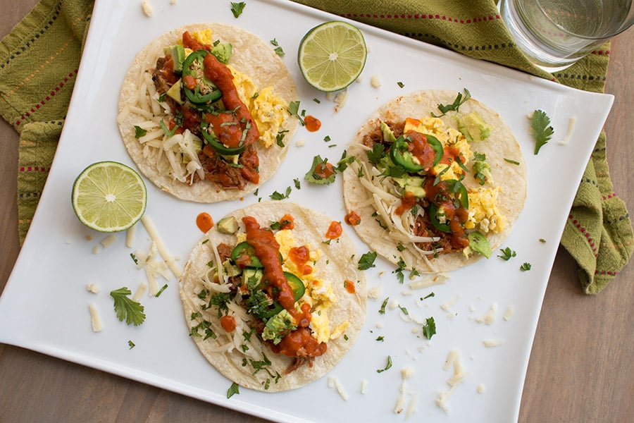 Breakfast Pulled Pork Tacos – Recipe
