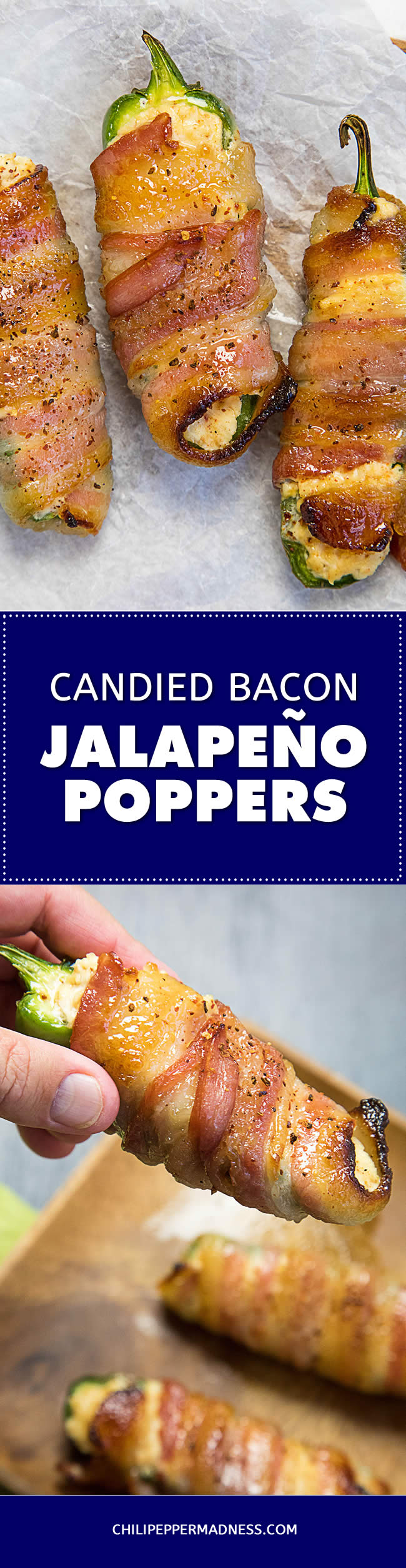 Candied Bacon Jalapeno Poppers - Recipe