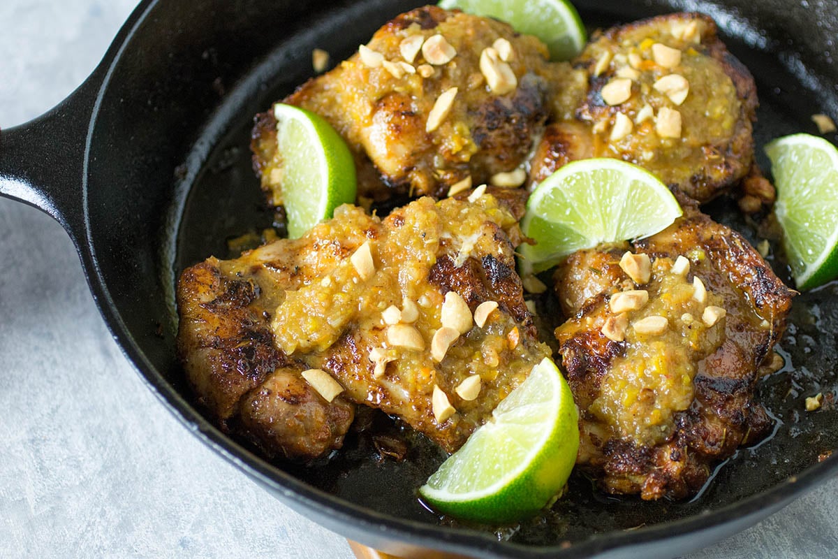 Pan SearedCaribbean Chicken Thighs – Recipe