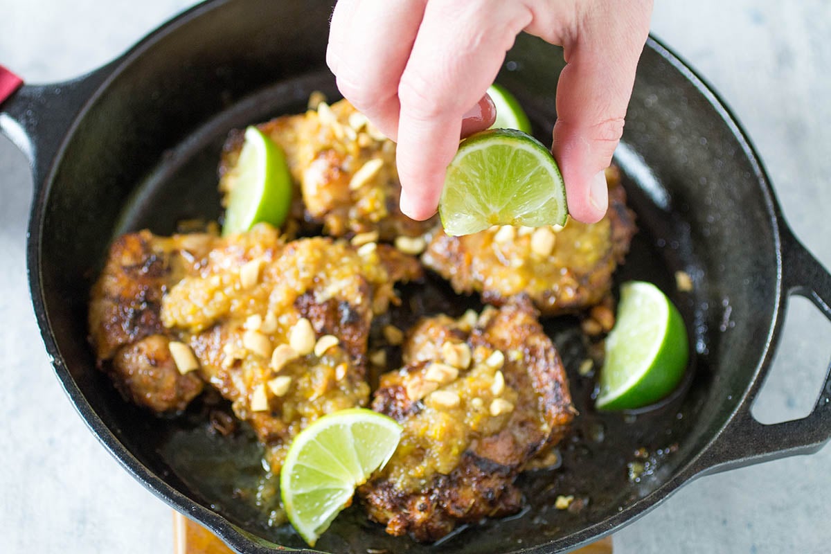Pan Seared Caribbean Chicken Thighs – Recipe