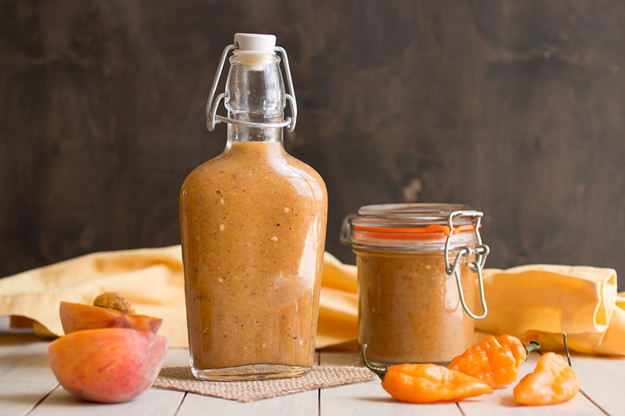 Caribbean Jerk Peach Hot Sauce – Recipe