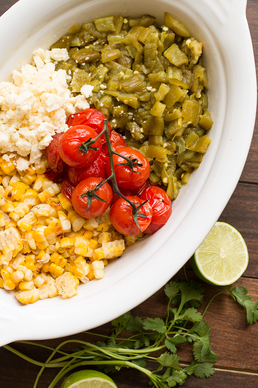 Various ingredients gathered for the recipe