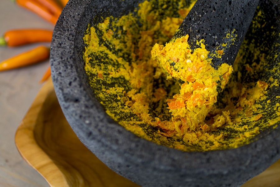 Chili-Peanut Sauce Paste with Thai Chili Peppers