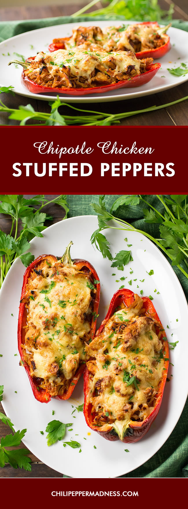 Chipotle Chicken Stuffed Peppers - Recipe