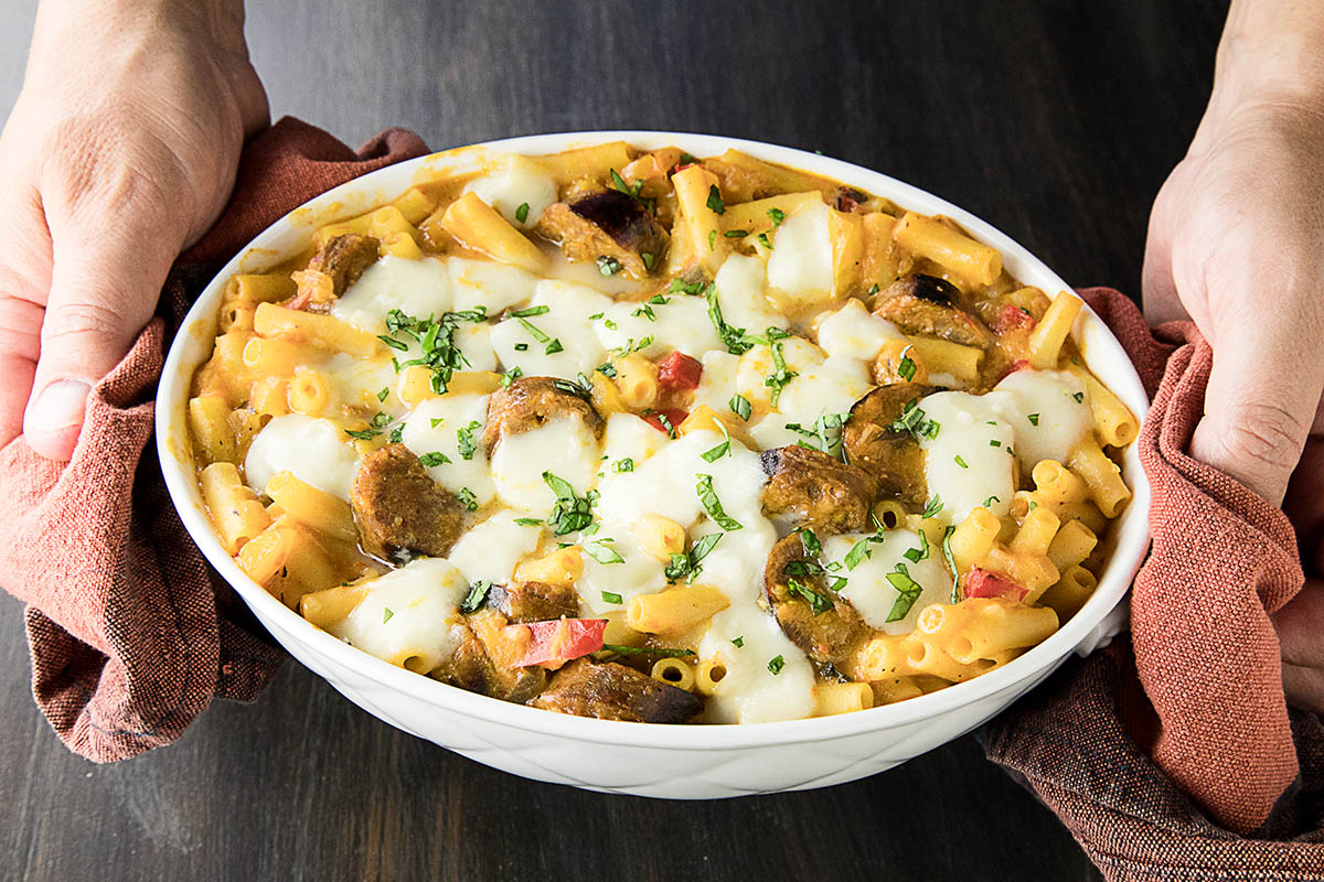 Easy Baked Ziti with Spicy Italian Sausage Chili Pepper