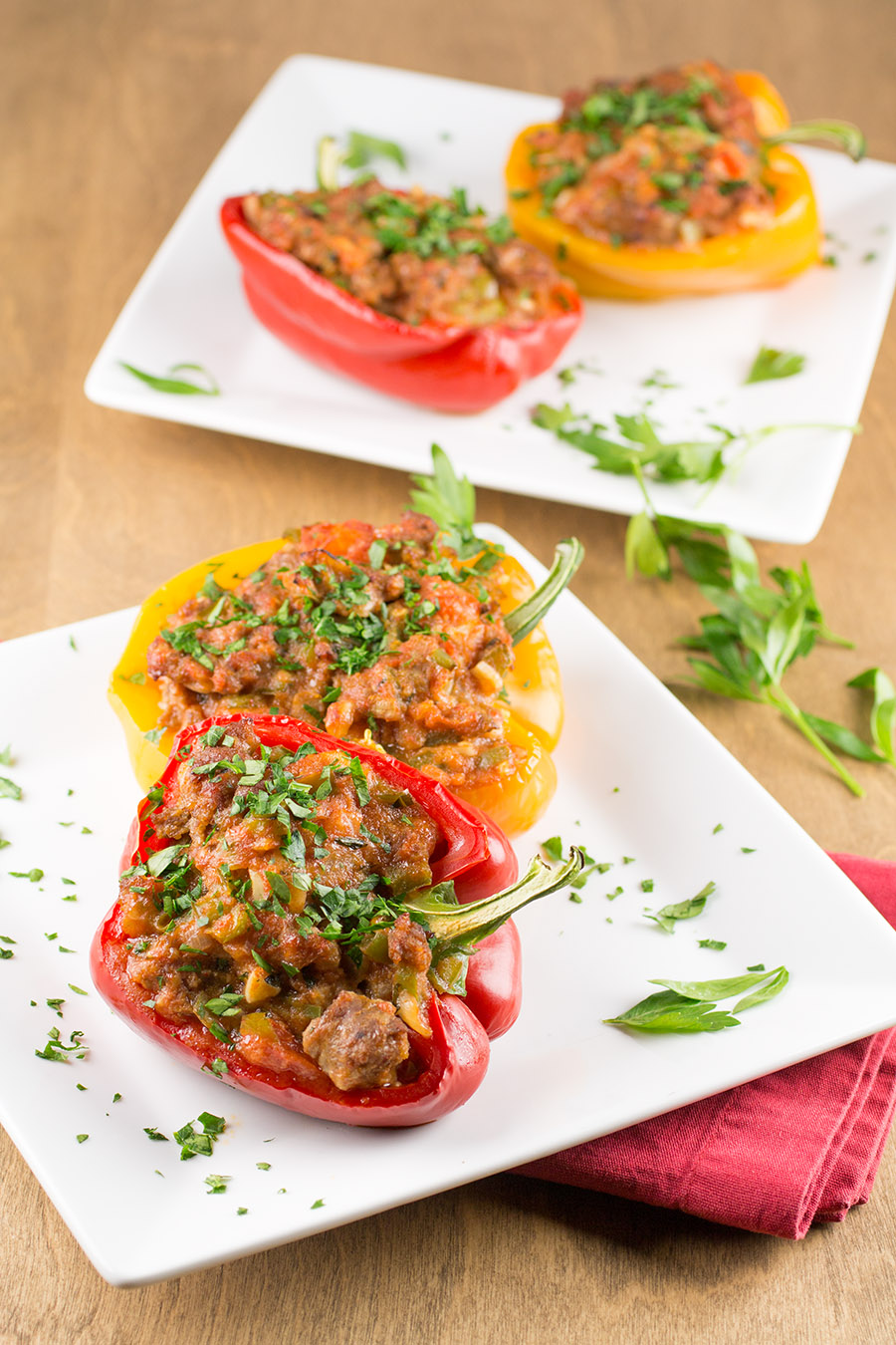 Easy Italian Sausage Stuffed Peppers