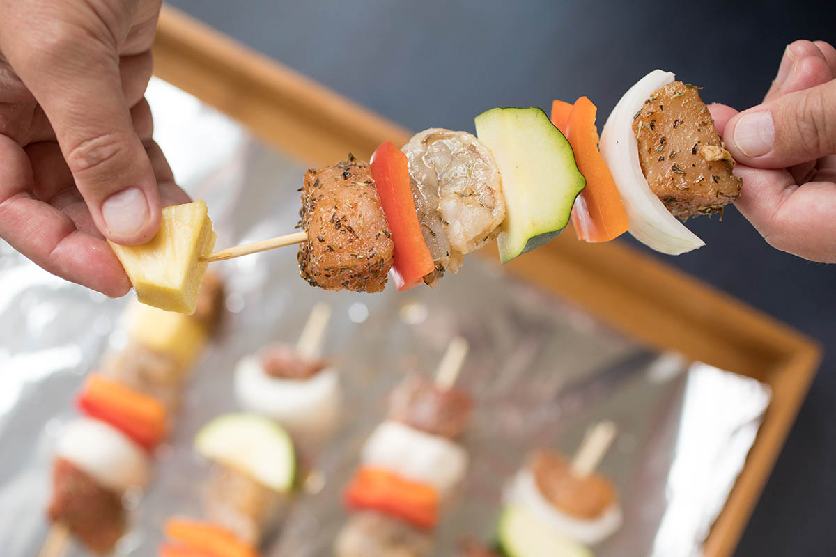 Easy BBQ Skewer Party