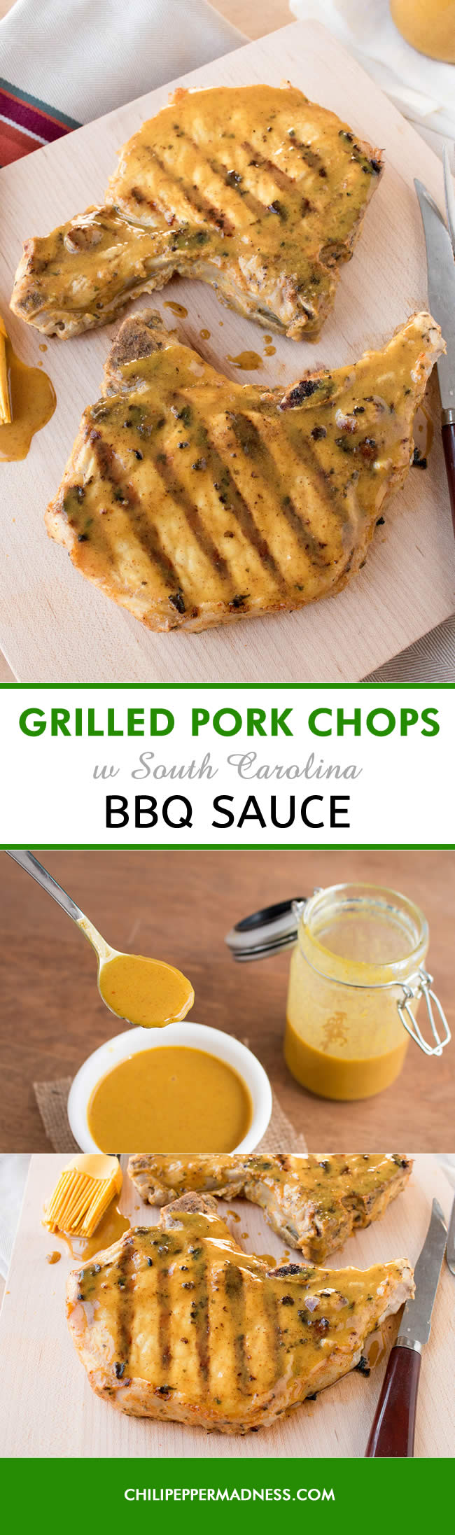 Grilled Pork Chops with South Carolina Barbecue Sauce - Recipe