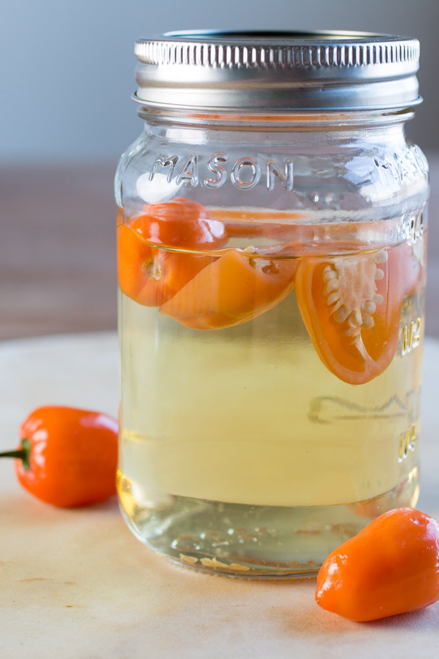 Habanero Infused Moonshine looking absolutely stunning.