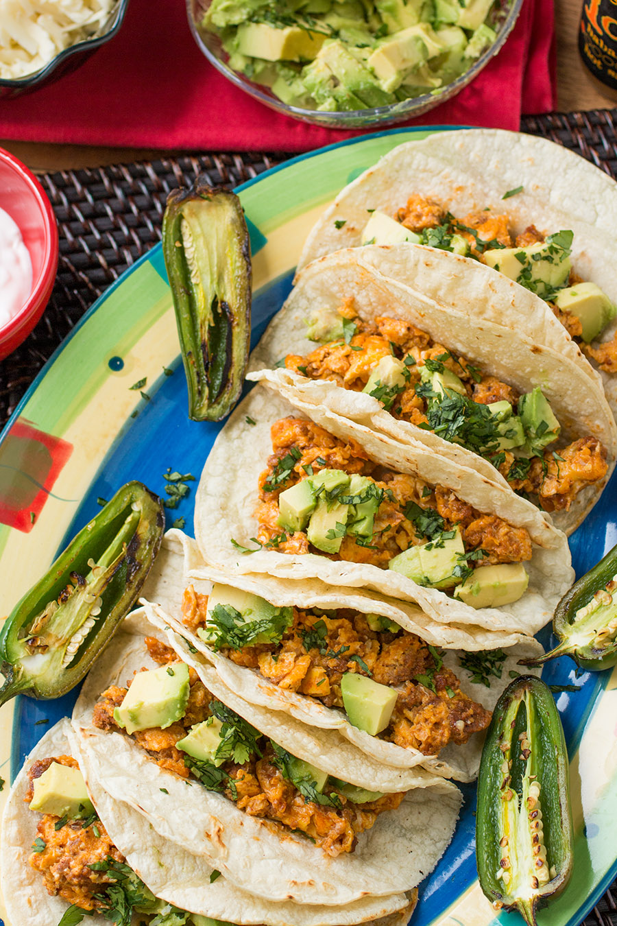 Huevos con Chorizo Mexican Breakfast Tacos Chili Pepper Madness