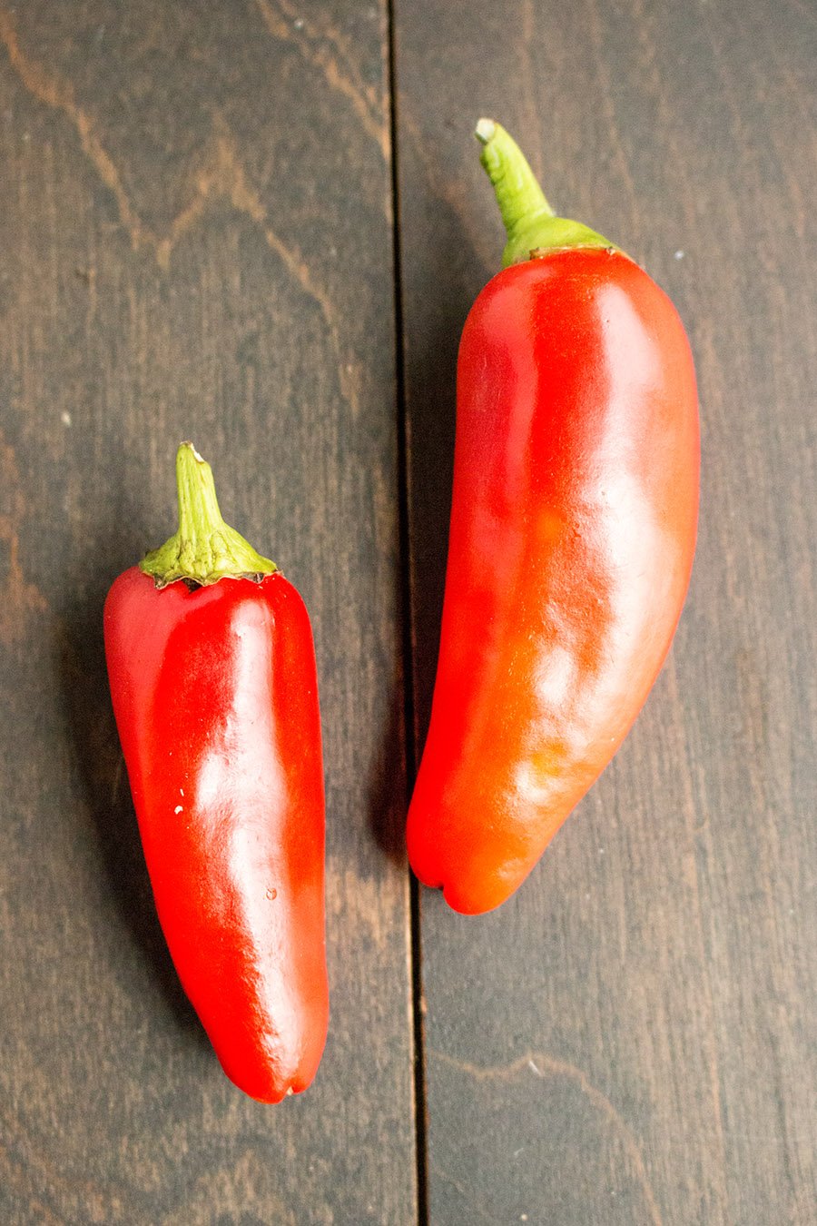 Hungarian Wax Chili Peppers on a table.