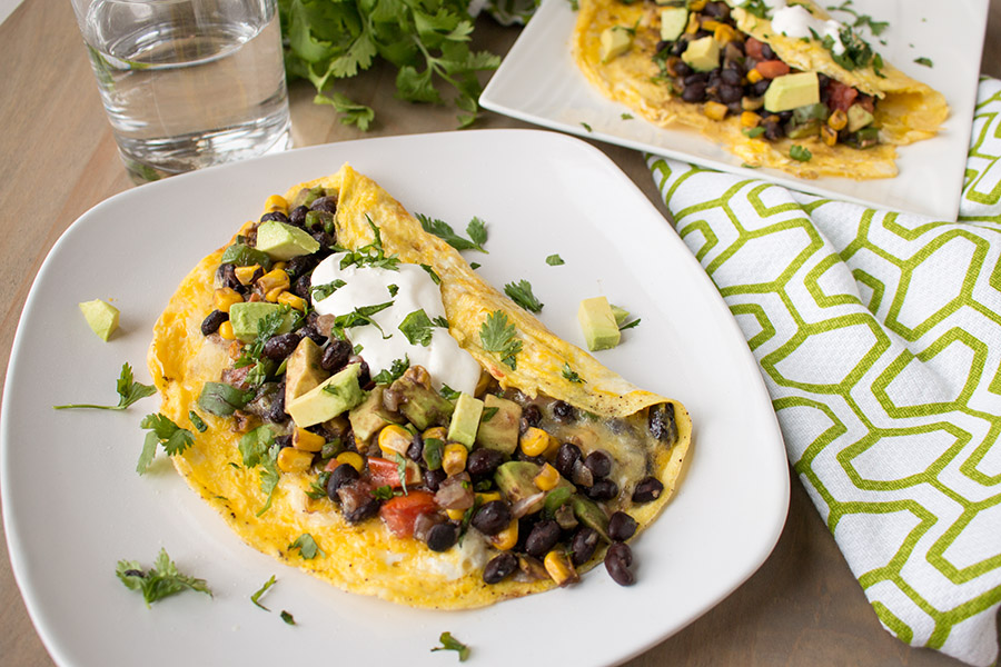 Loaded Mexican Omelette looking extremely delicious