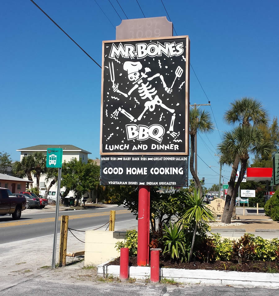 Mr. Bones in Anna Maria Island, Florida.