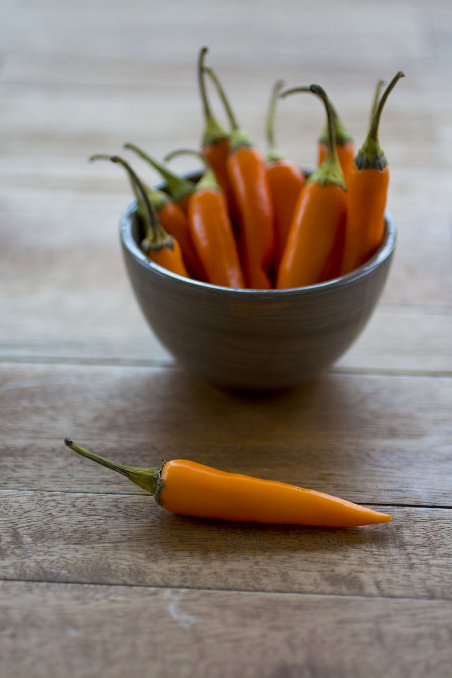 Orange Thai Chili Peppers.