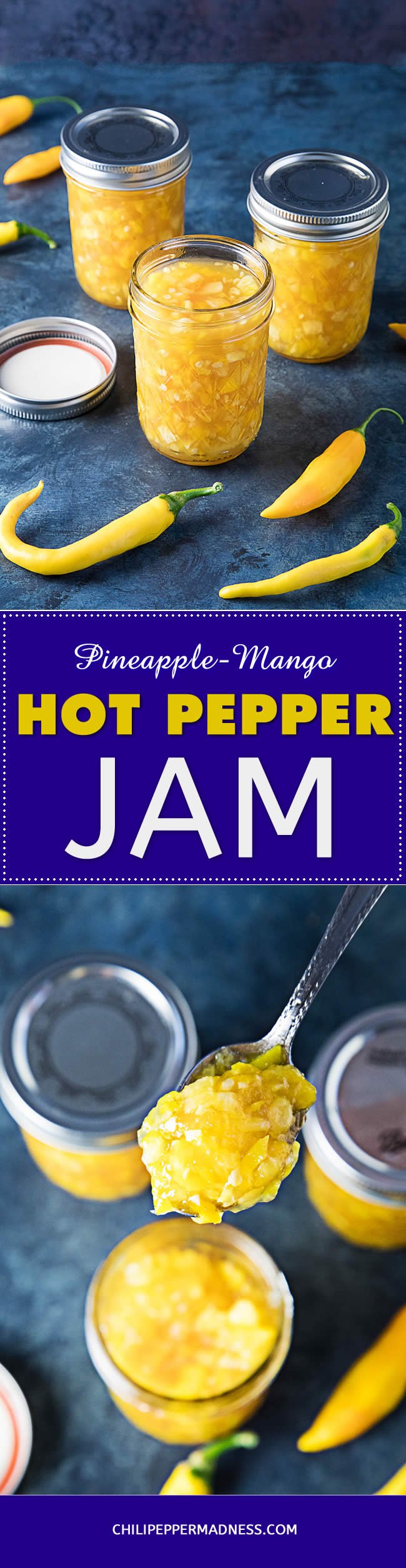 Pineapple-Mango-Hot Pepper Jam - Recipe