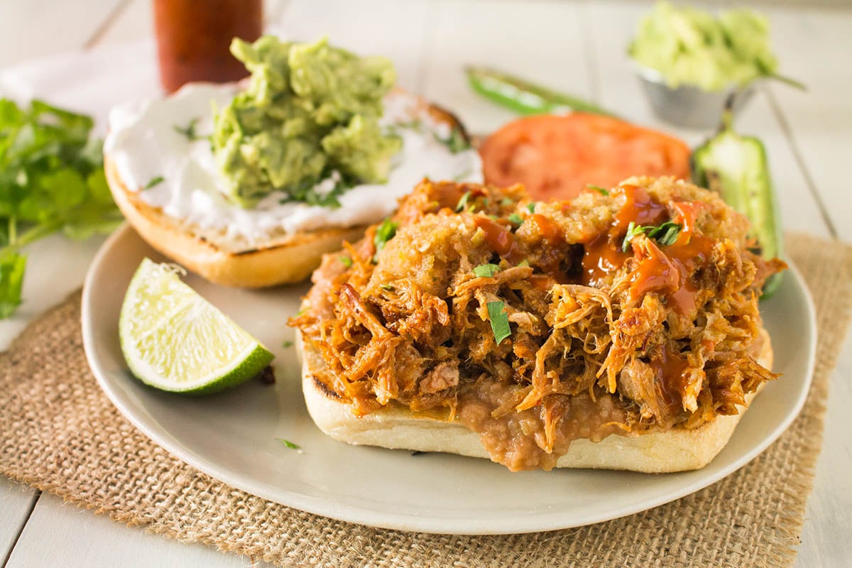 Pulled Pork Mexican Torta Sandwich - Recipe