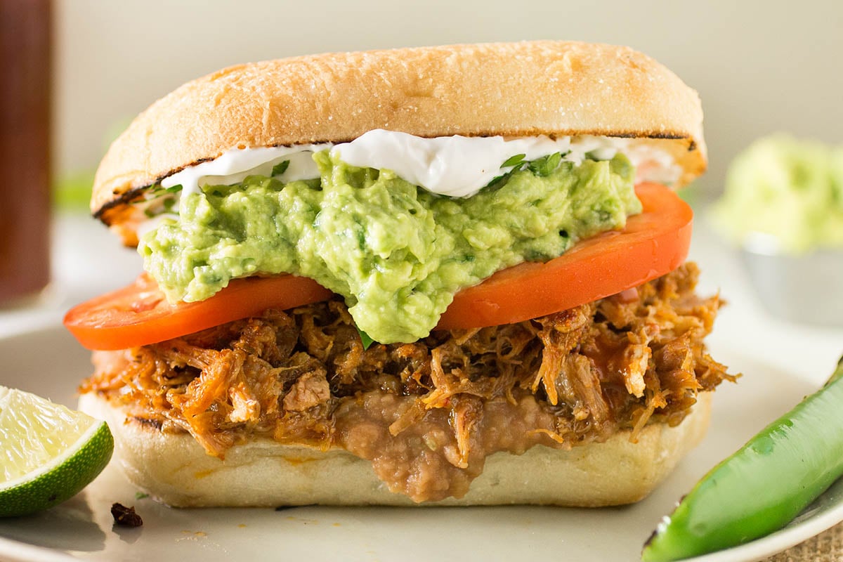 Pulled Pork Mexican Torta Sandwich - Recipe