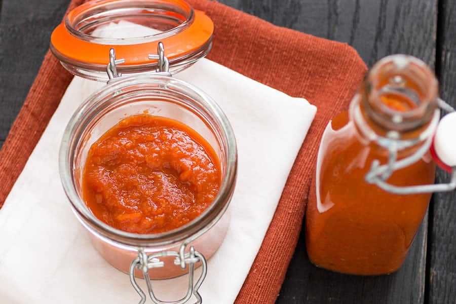Roasted Red Jalapeno Pepper Hot Sauce Recipe