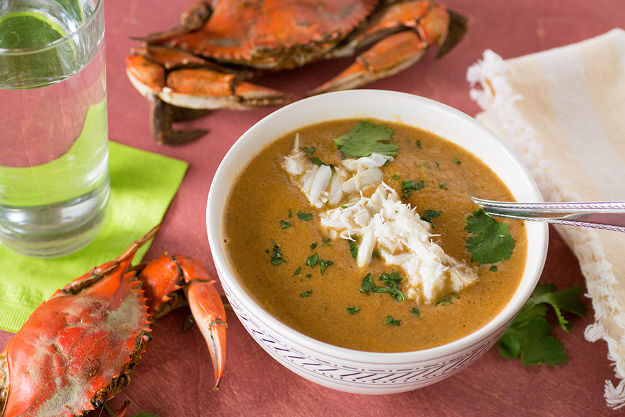 Roasted Red Pepper Crab Bisque2