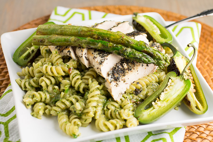 The best ever Spicy Chicken Pesto Pasta