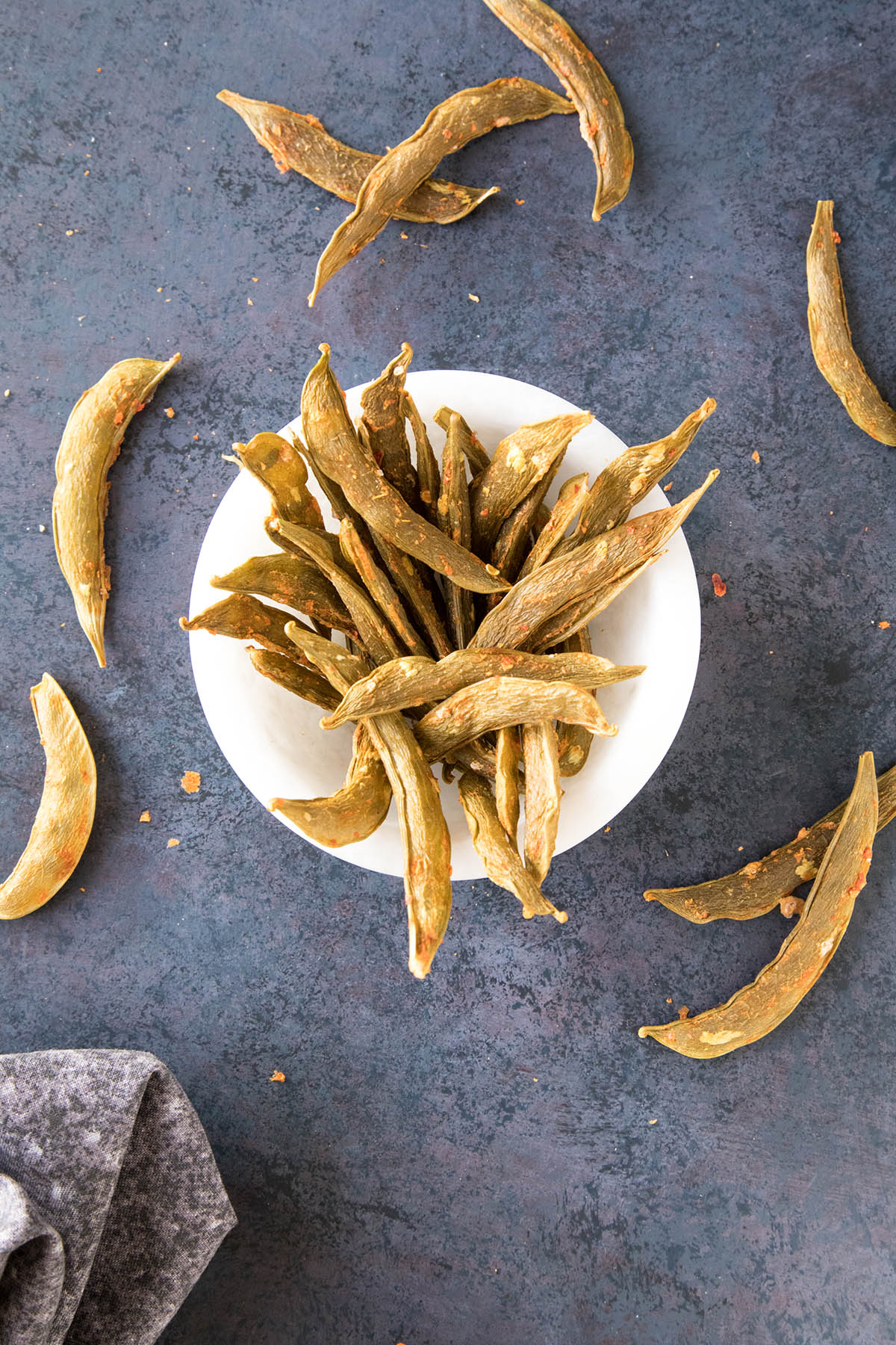 Spicy Homemade Snap Pea Crisps Recipe