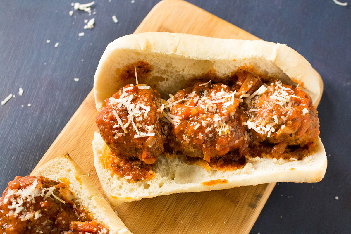 Spicy Meatballs Sub Sandwiches - Recipe