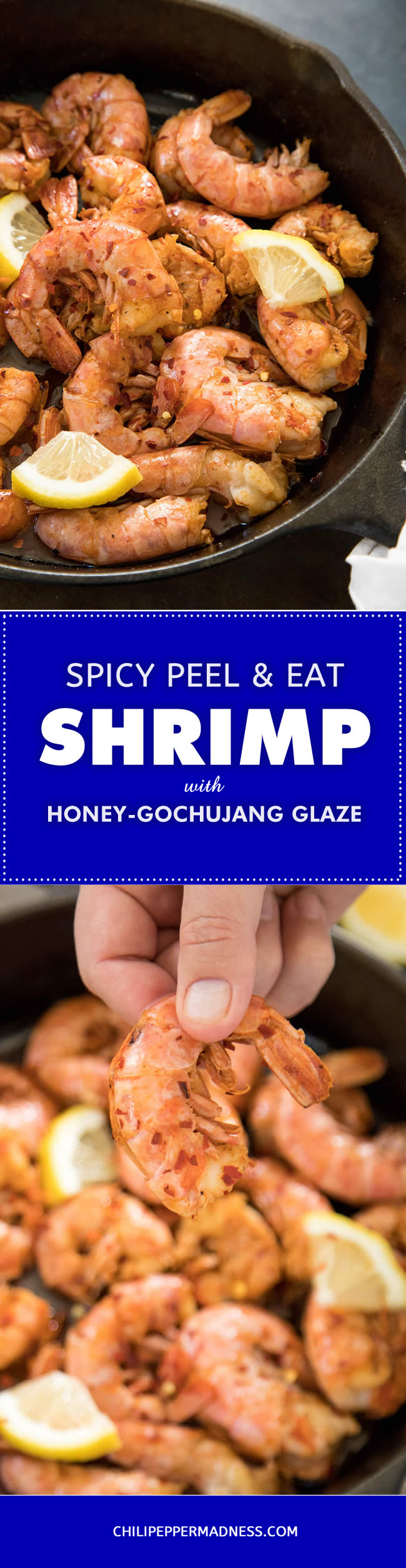 Spicy Peel-and-Eat Shrimp with Honey-Gochujang Glaze - Recipe