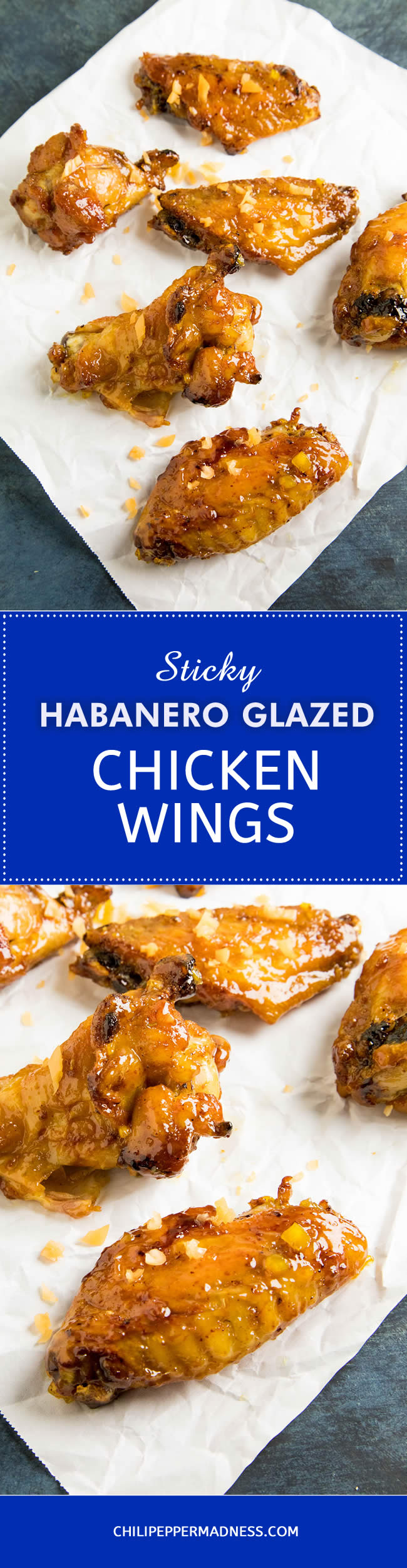 Sticky Habanero Glazed Chicken Wings - Recipe