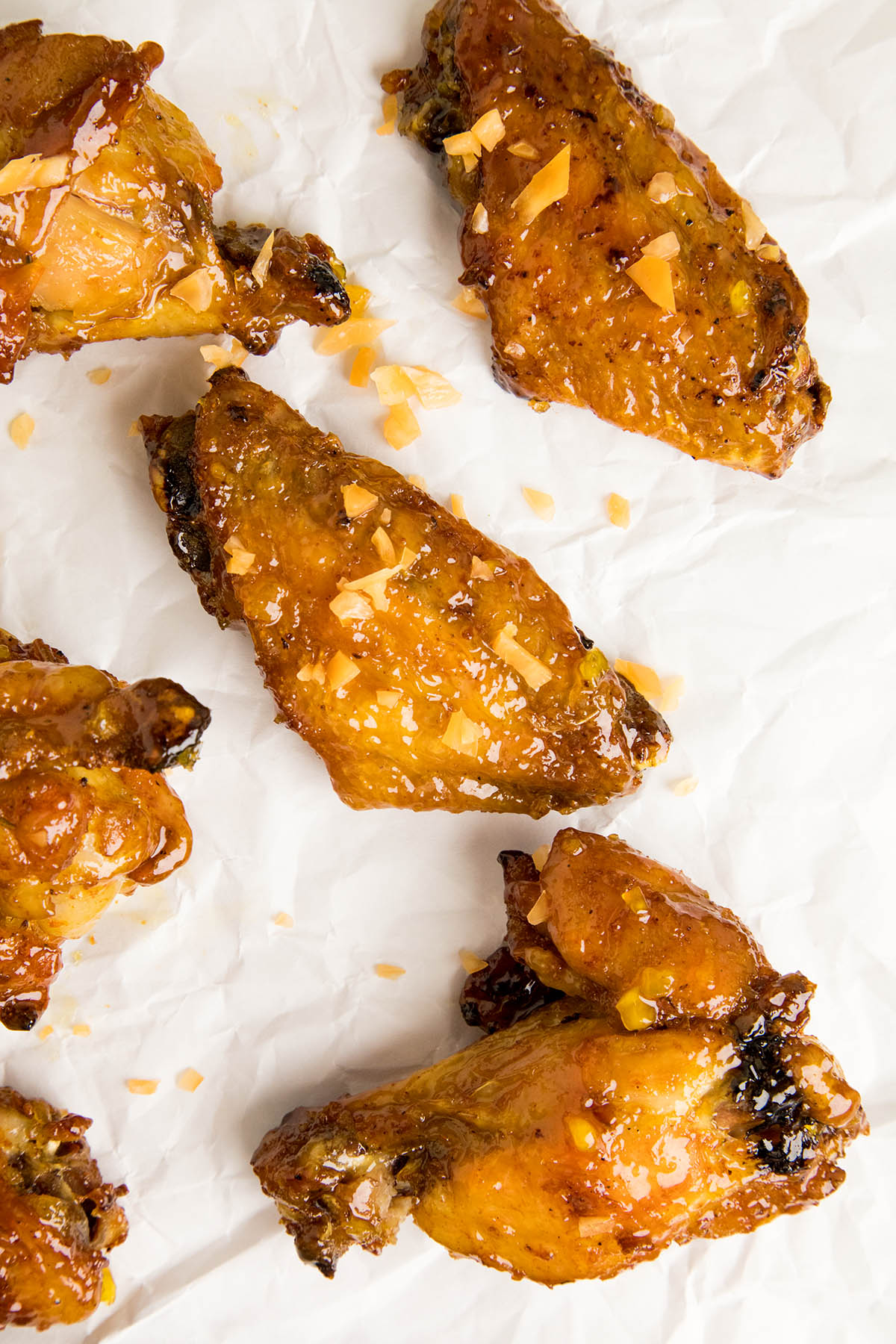 Sticky Habanero Glazed Chicken Wings looking super delicious