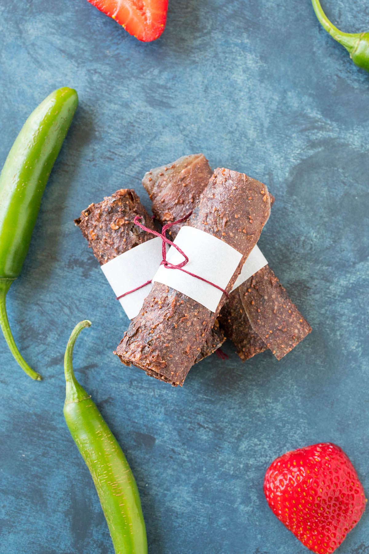 Spicy Strawberry Fruit Roll Ups (Homemade Fruit Leather) looking extremely inviting