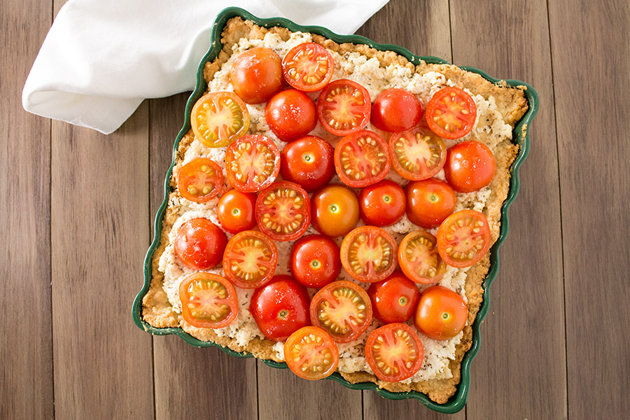 Tomato Cheese Tart with SpinachPecan Pesto Chili Pepper Madness