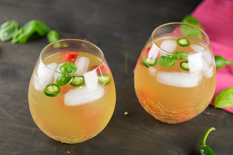 serrano-watermelon white sangria