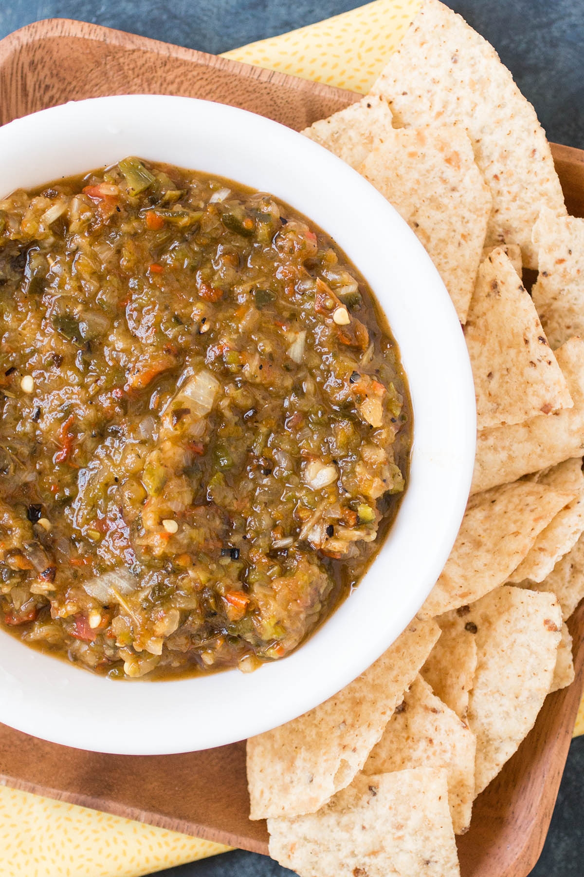 grilled pineapple-poblano salsa