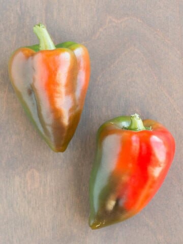 Two Sweet Apple Peppers.