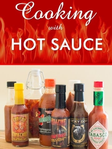 Cooking with Hot Sauce.