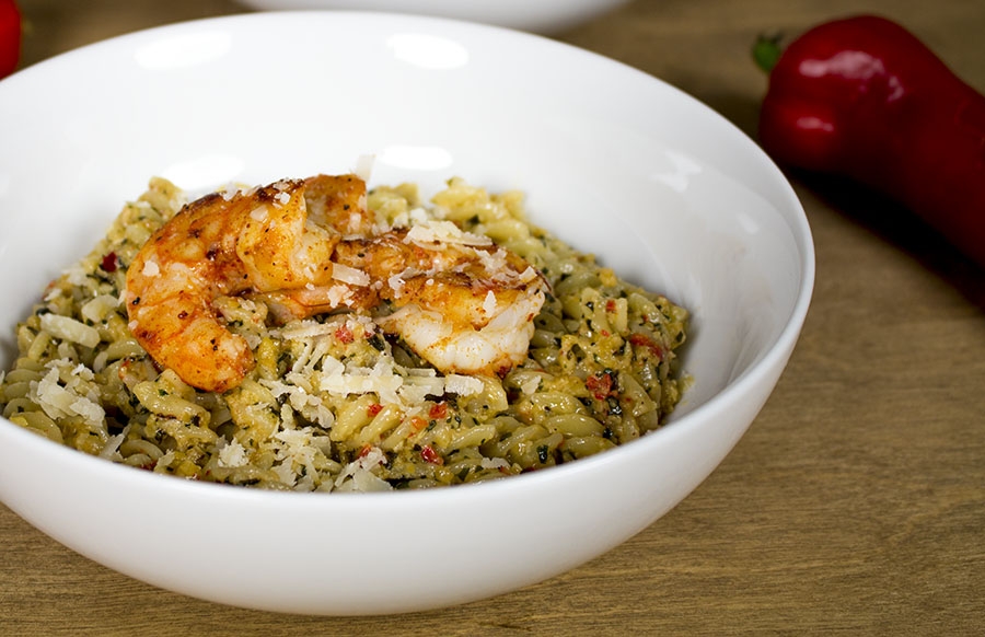 Pesto with roasted italian red peppers