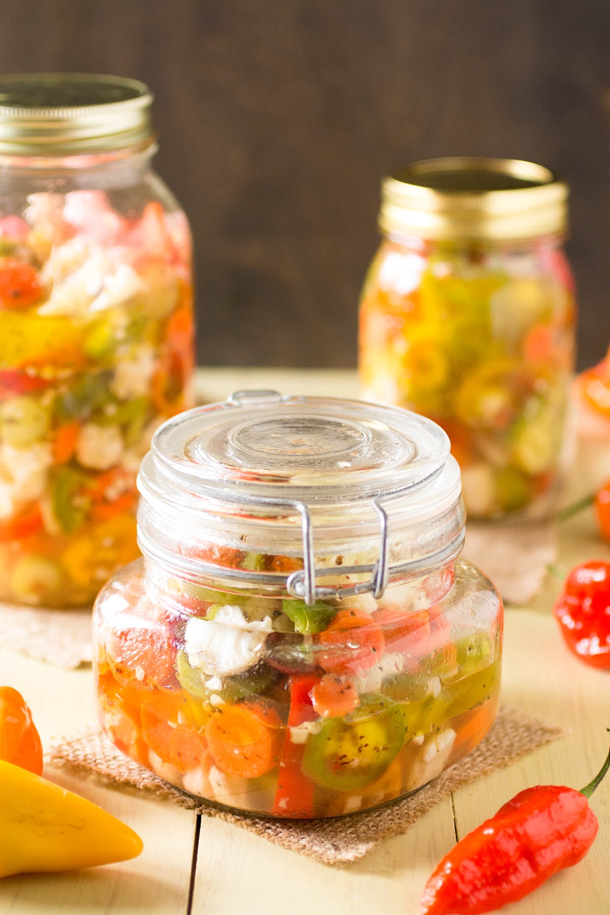 homemade spicy giardiniera