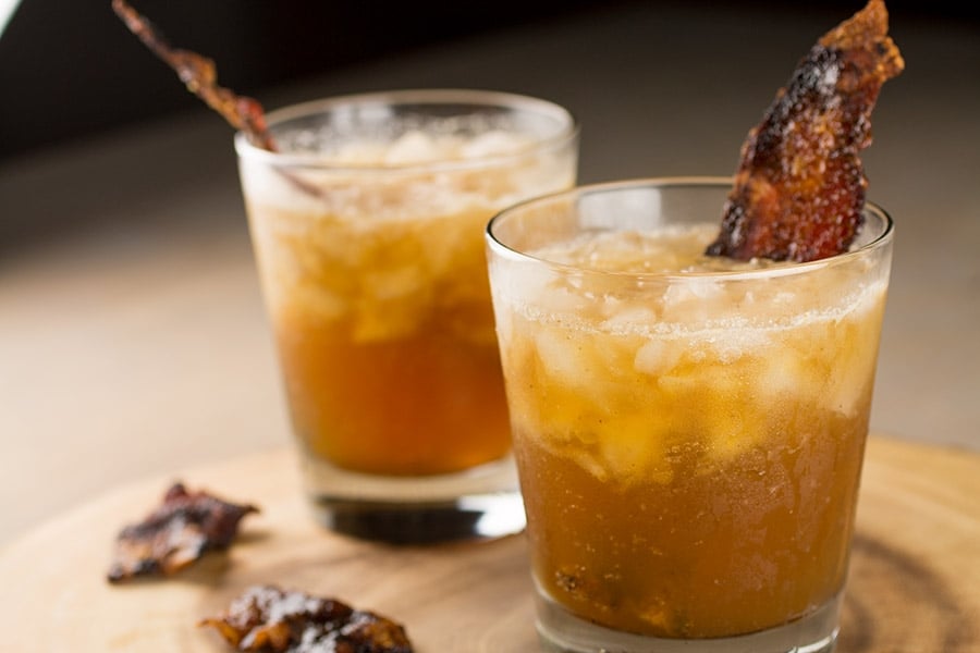 smoky whiskey mule