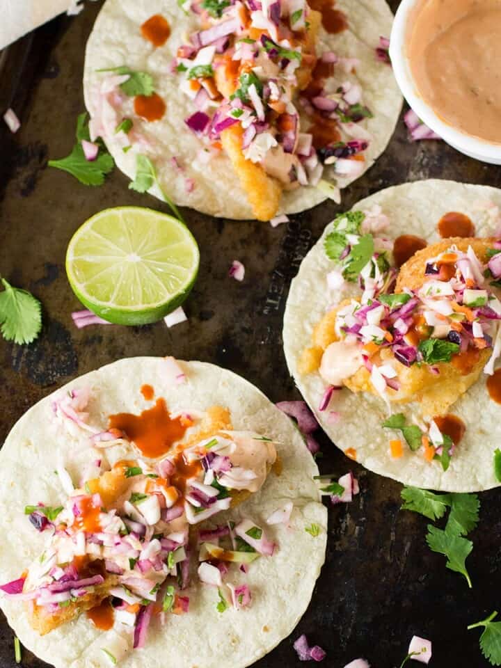 Beer Battered Fish Tacos With Spicy Habanero Slaw