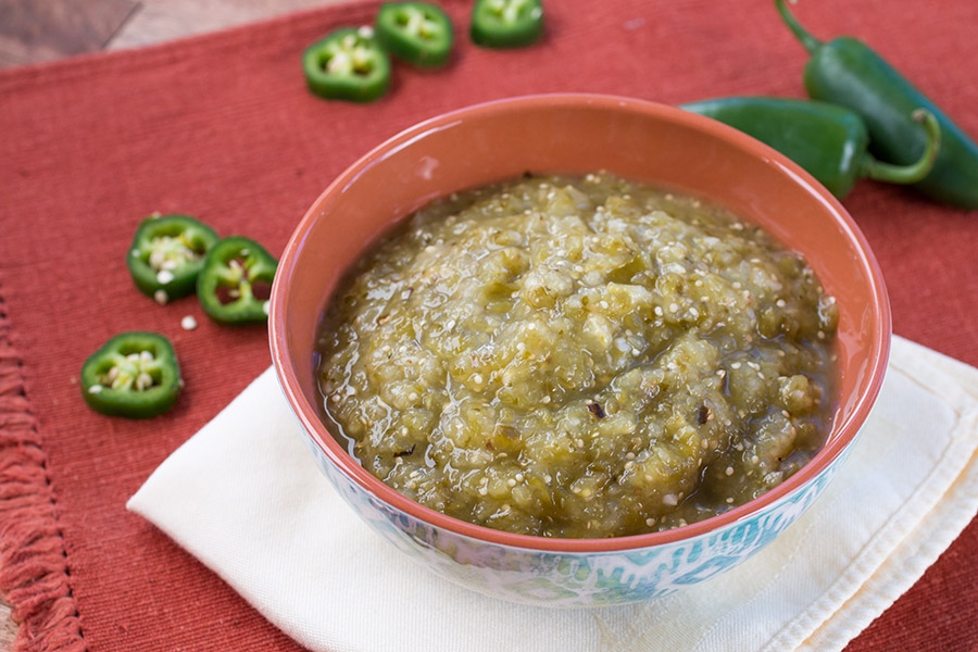 roasted tomatillo salsa, aka salsa verde