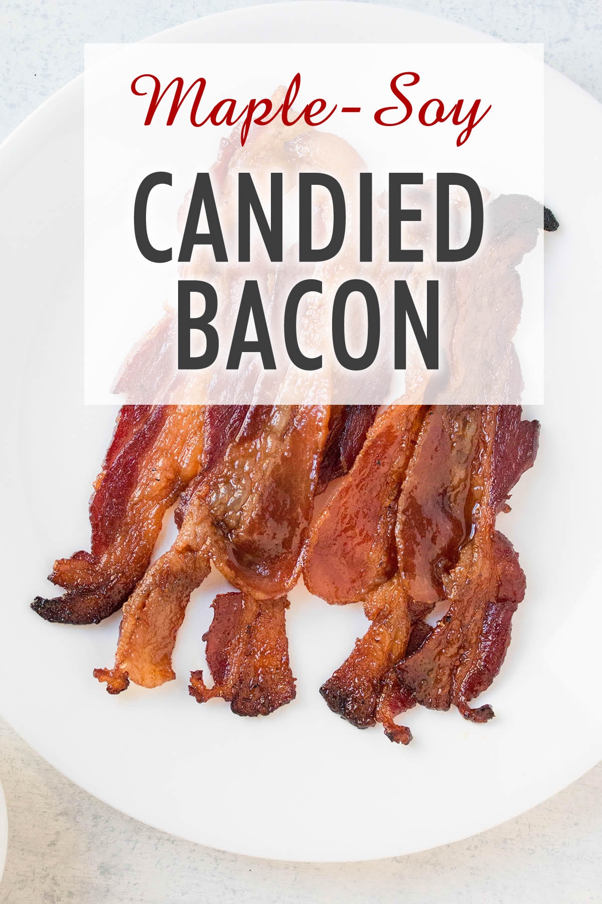 oven baked maple-soy candied bacon