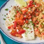 Baked Flounder Recipe with Salsa Criolla